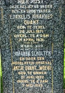 Grafsteen Antje Quant Moeke