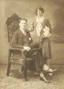 Trouwfoto Jan Passchier Quant en Antje Moeke 8 oktober 1929