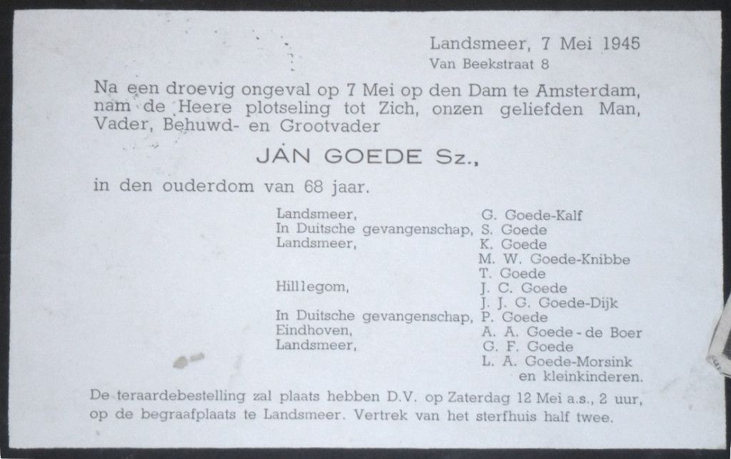 overlijdensadvertentie