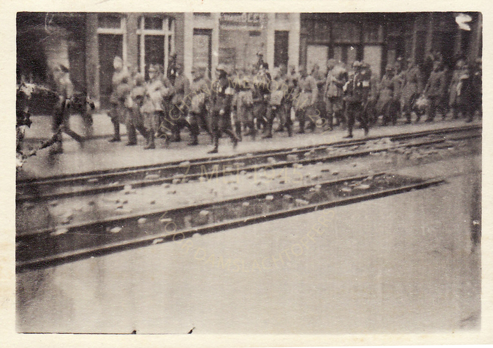 wegvoeren van Duitsers na de bevrijdng 1945