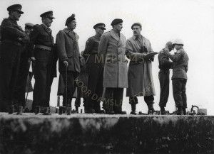 3-RHT talking to Field Marshall Bernard Montgomery when he was on his staff