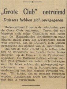 grote club ontruimd