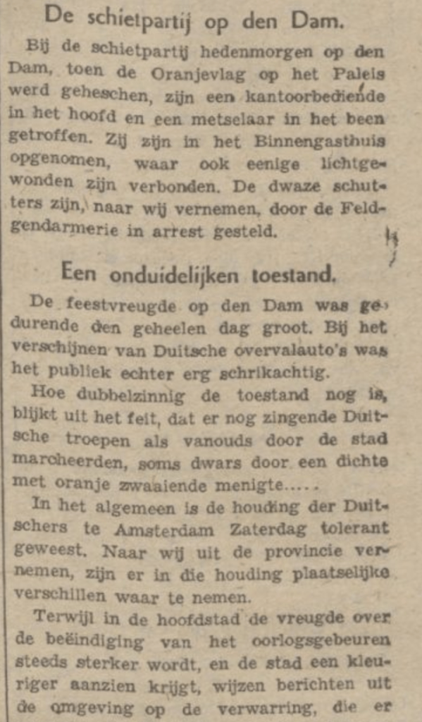 Trouw 5 mei 1945, pag. 4